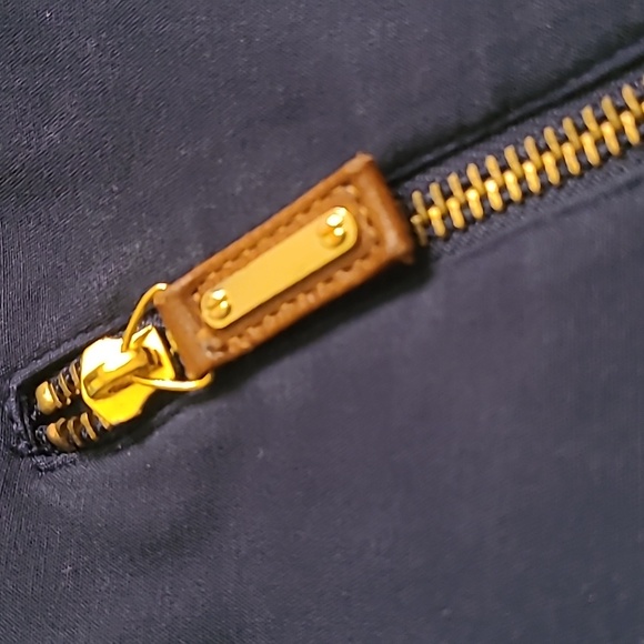 blue trousers with gold zippered pockets - Picture 7 of 7